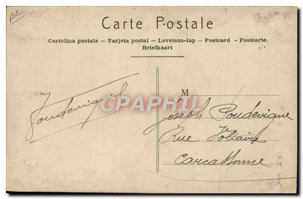 Piloto de Aviação — Delagrange — EOK Paris - Verso