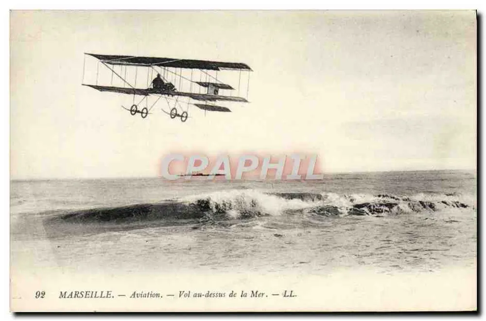 Marseille — Luftfahrt — Flug über das Meer — LL. - Vorderseite
