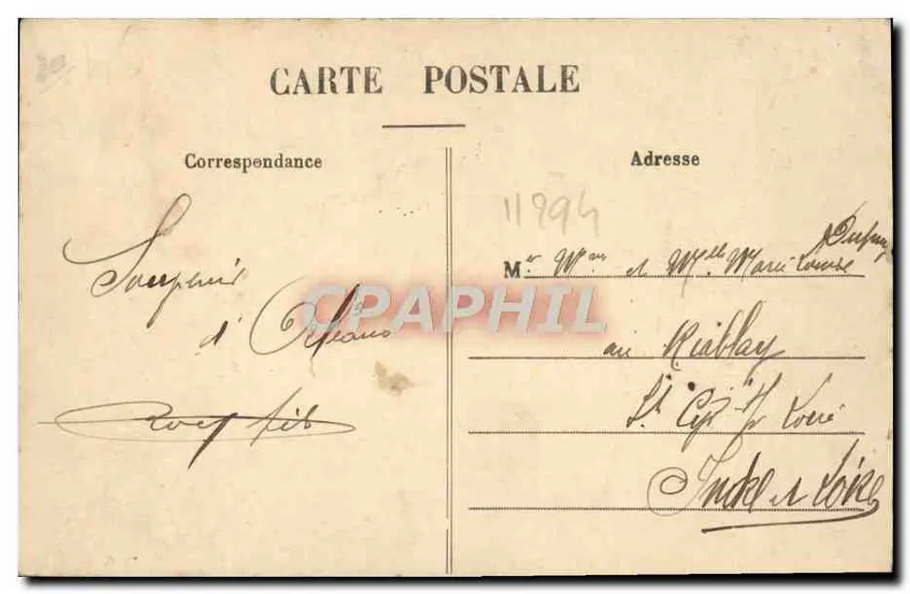 Orléans - Place du Martroi - Rue de la République — Verlag Th. G., n° 815 - Rückseite
