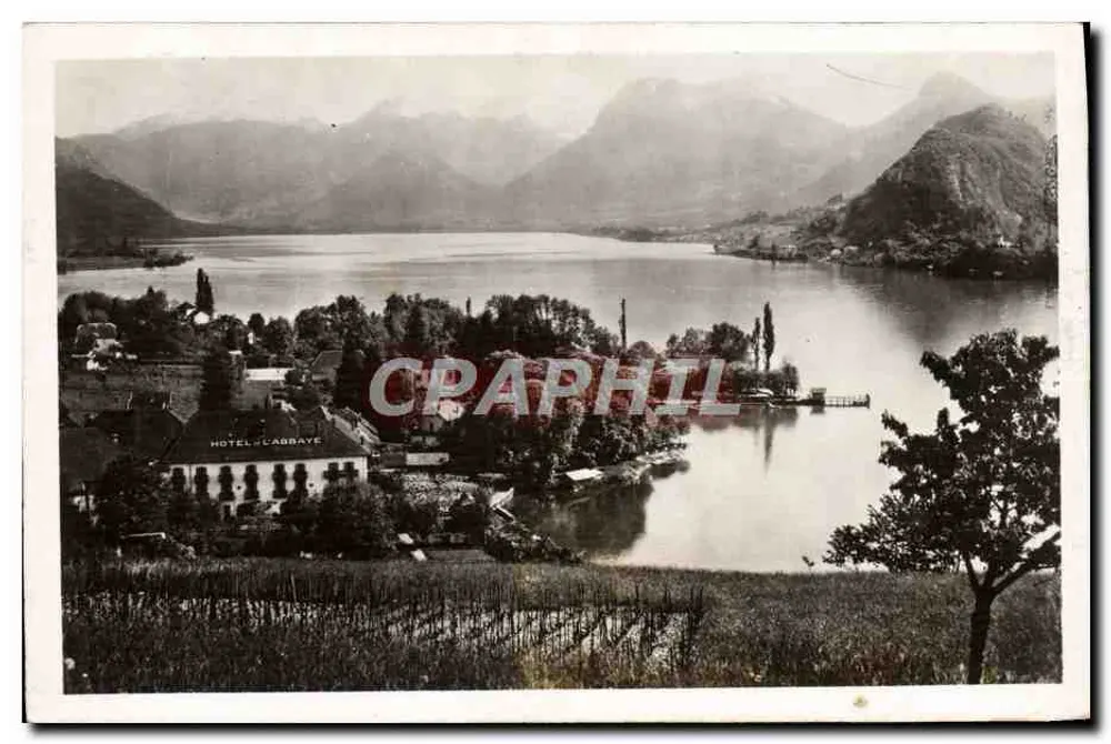 Lago de Annecy — Hotel de l'Abbaye — Edição La Colonne, Talloires - Frente