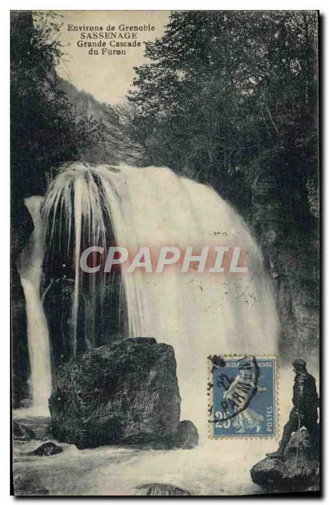 Grande Cascade du Furon — Environs de Grenoble — P. GAUDE phot.-édit. - Grenoble - Recto