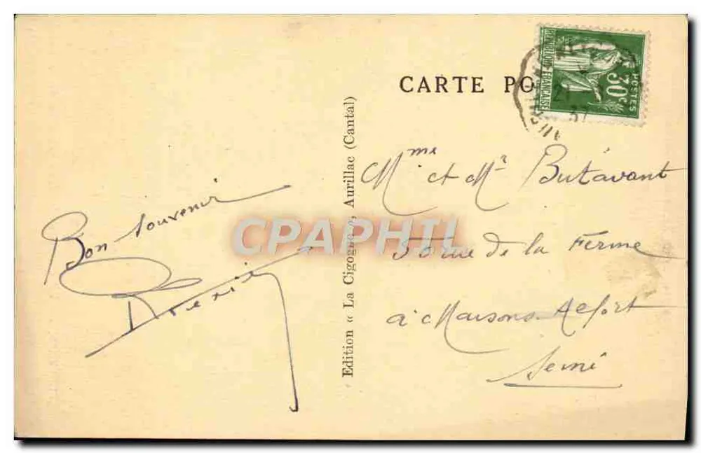 Le Lioran — Landschaft der oberen Cère-Tal — Die schönsten Orte des Cantal — Edition La Cigogne (Cantal) - Rückseite