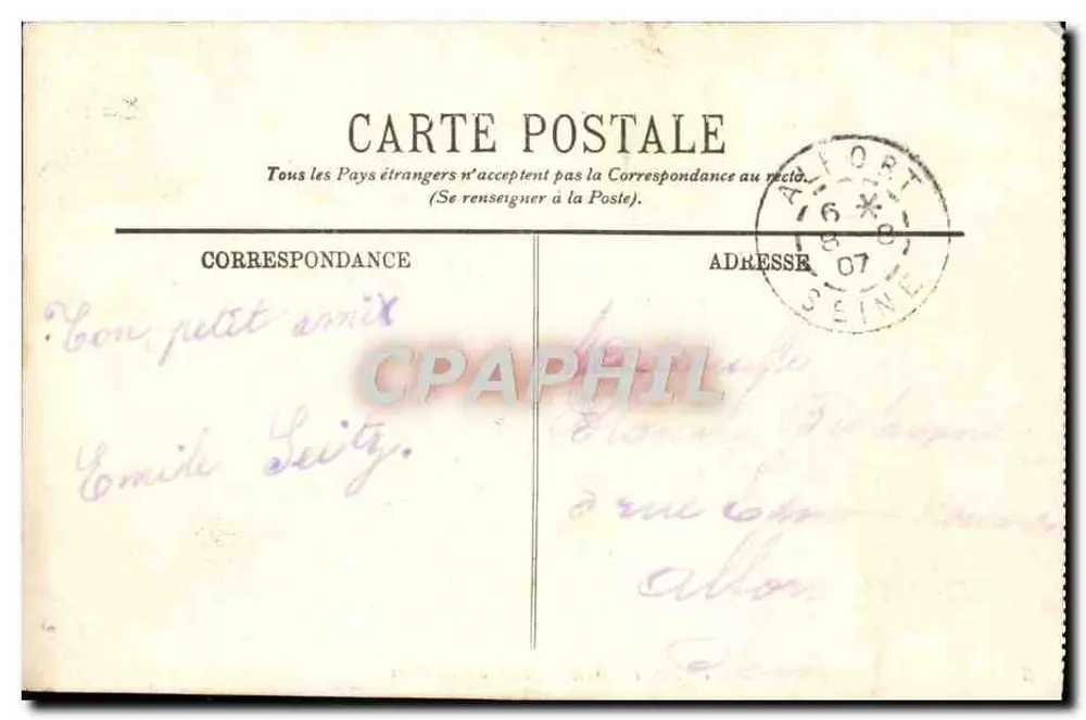 PARIS-PLAGE — A Hora do Banho — LL. - Verso