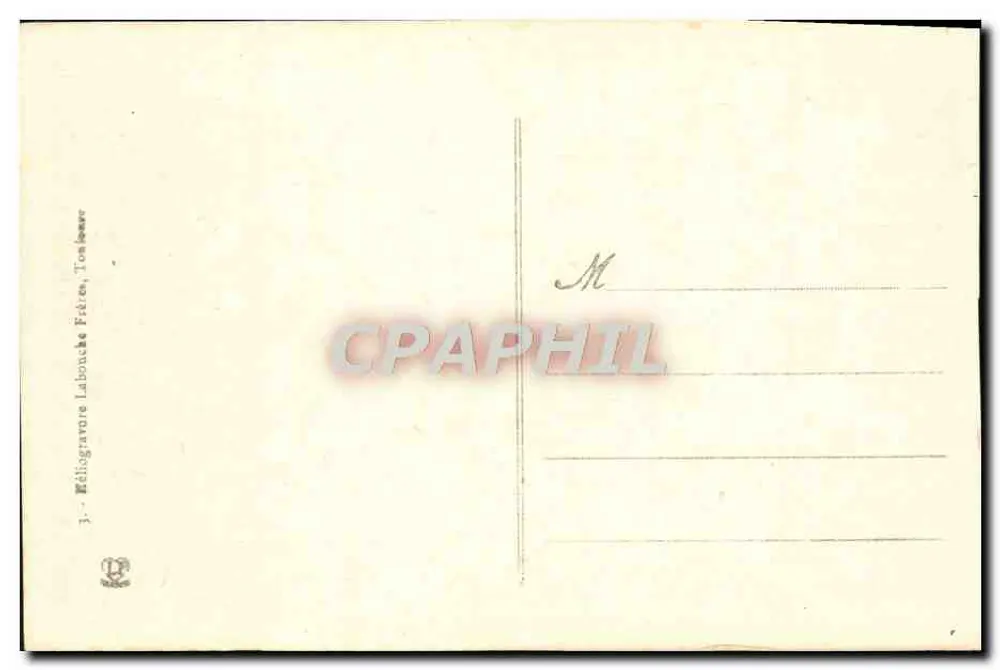 Luchon - Vue générale prise de Gazarilh — Éditeur : Élégiravnie Labouche Frères, Toulouse - Verso