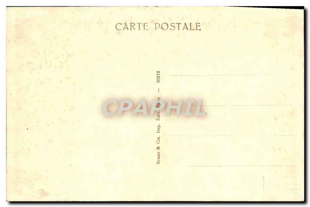 La Barque de Don Juan — Musée du Louvre — Braun & Cie, Paris - Verso