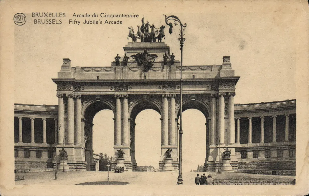 Bruxelas — Arcade do Cinquentenário — editor AIBERT - Frente