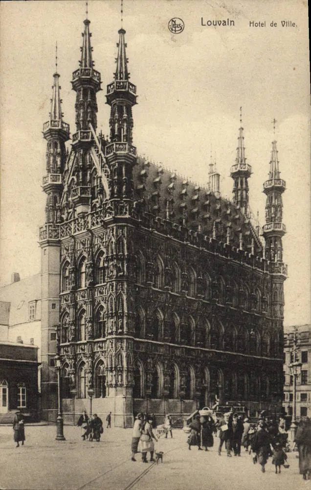 Louvain - Stadhuis — uitgever Nels, serie 36 - Voorkant
