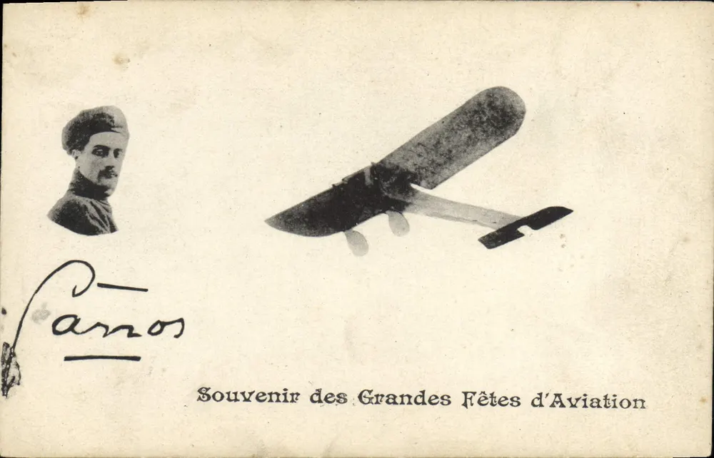Aviation — Souvenir des Grandes Fêtes d'Aviation — Carnos - Recto