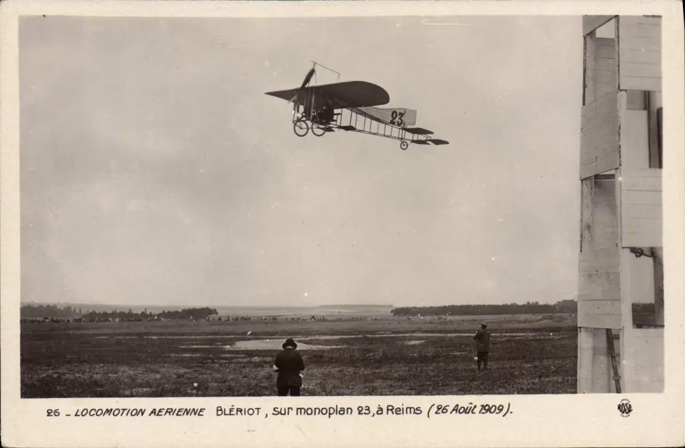 Luftfahrt — Blériot auf dem Monoplan 23 in Reims — Rose-Ausgabe - Vorderseite