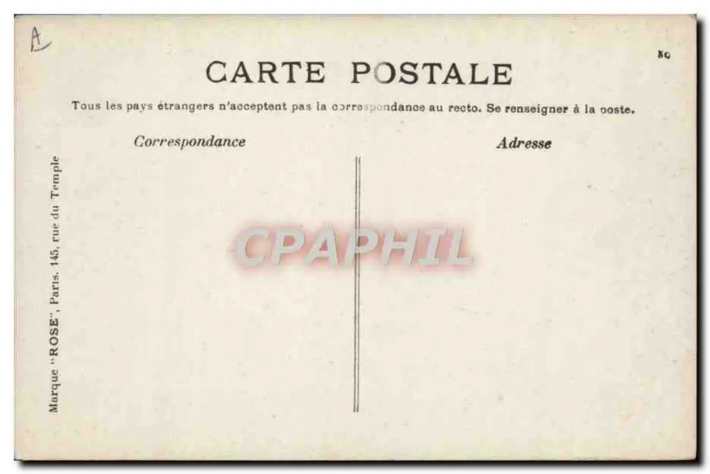 Luftfahrt — Blériot auf dem Monoplan 23 in Reims — Rose-Ausgabe - Rückseite