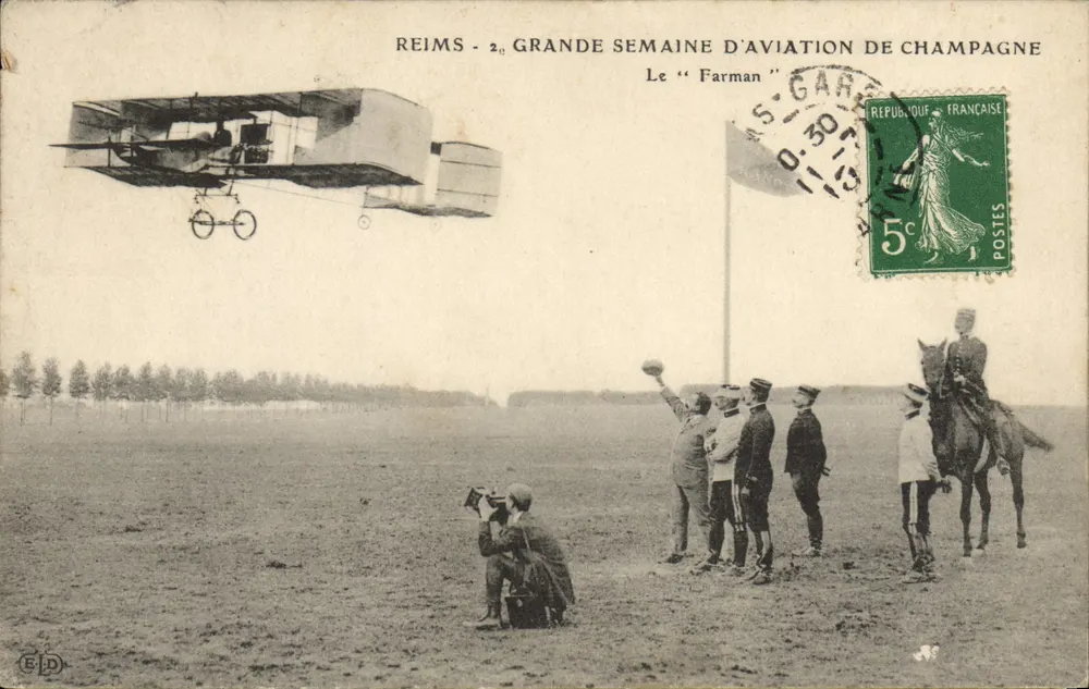 Reims - 2. Große Luftschau der Champagne — Der "Farman" - Vorderseite