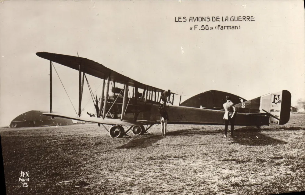 Kriegsflugzeuge — « F.50 » (Farman) — Ausgabe J.T.N. Paris 13 - Vorderseite