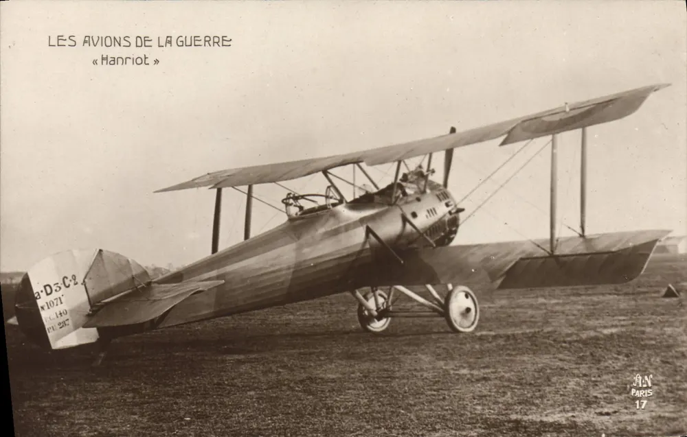 Avions de la guerre : « Hanriot » — « D.3 C.2 » — J.A.N. Paris 17 - Recto