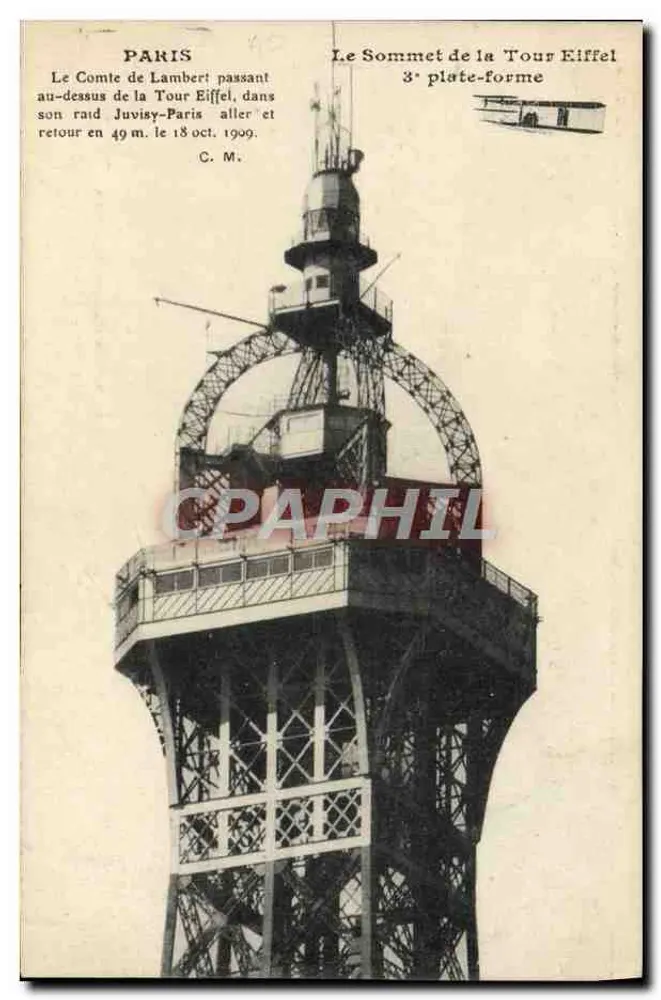 Paris — Der Gipfel der Eiffelturm — 3. Plattform — C. M. - Vorderseite