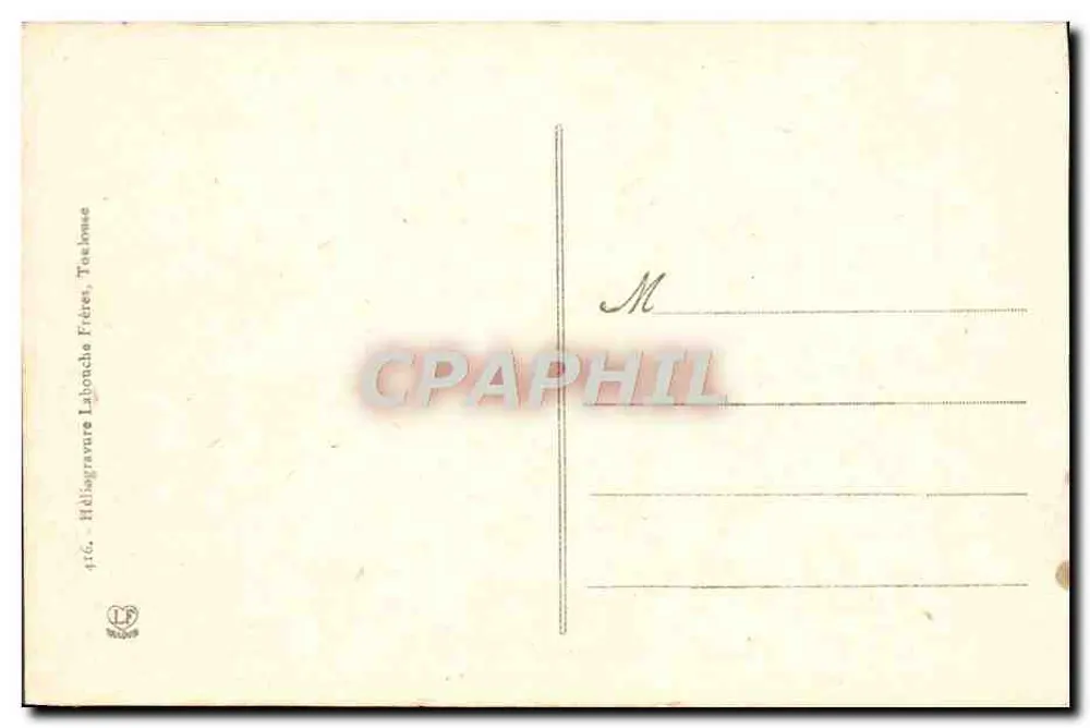 Aussicht vom Observatorium des Pic du Midi (2977 m.) über die Zentralkette — Verlag Héliogravure Labonche Frères, Toulouse — Seriennummer (2C) - Rückseite