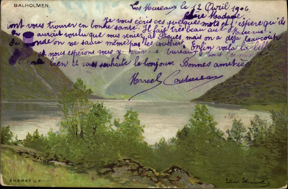 Balholmen — paisagem lacustre — Eneret J.F. - Frente