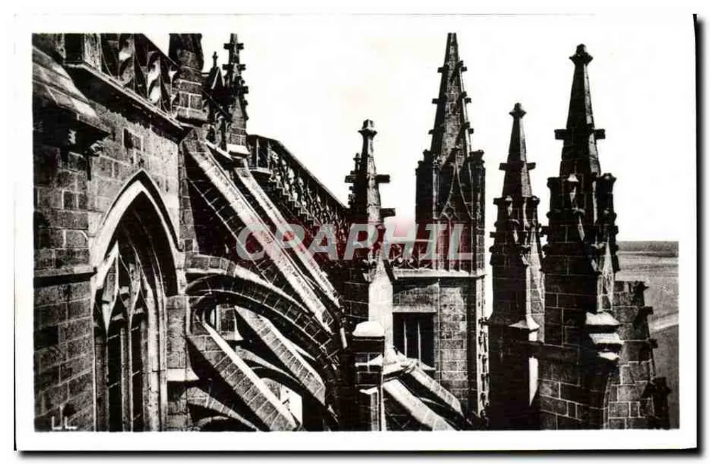 Mont-Saint-Michel — Die Granit-Lace-Treppe — Real-Photo Strasbourg - Vorderseite