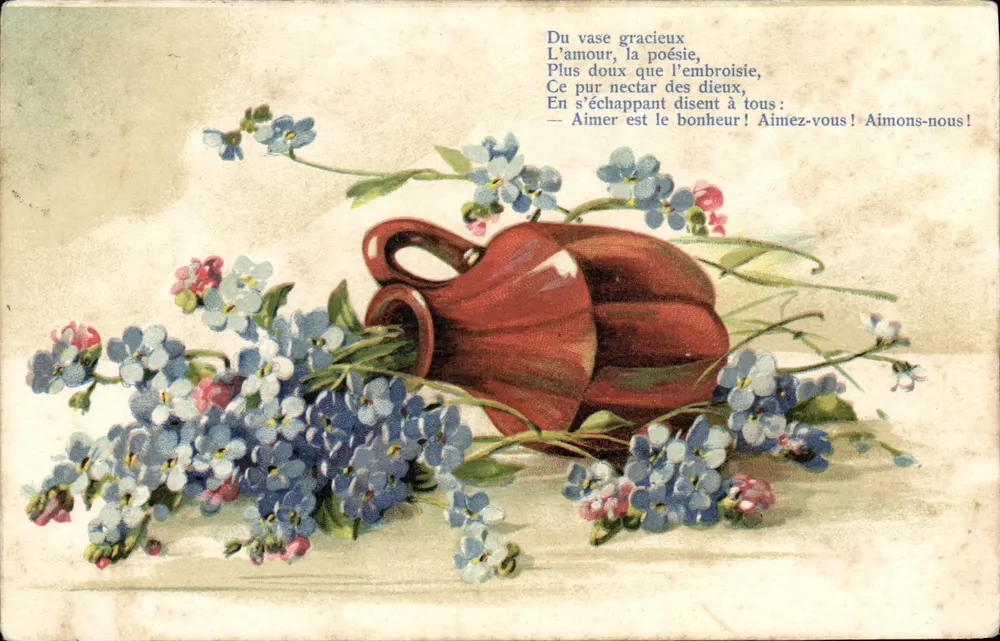 Flores em um vaso — K. Editores Paris, Série 899 - Frente