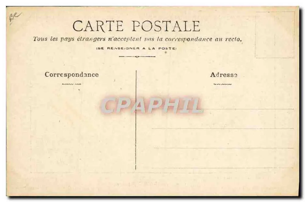 Géo CHAVEZ (Farman) — Piloto em avião biplano — A. LARATY, 24, caixa J, Capucines, Paris - Verso