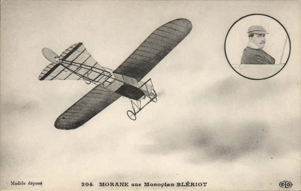 Avião Morane sobre Monoplan Blériot — 204. MORANE sobre Monoplan BLÉRIOT — E.P.D. - Frente