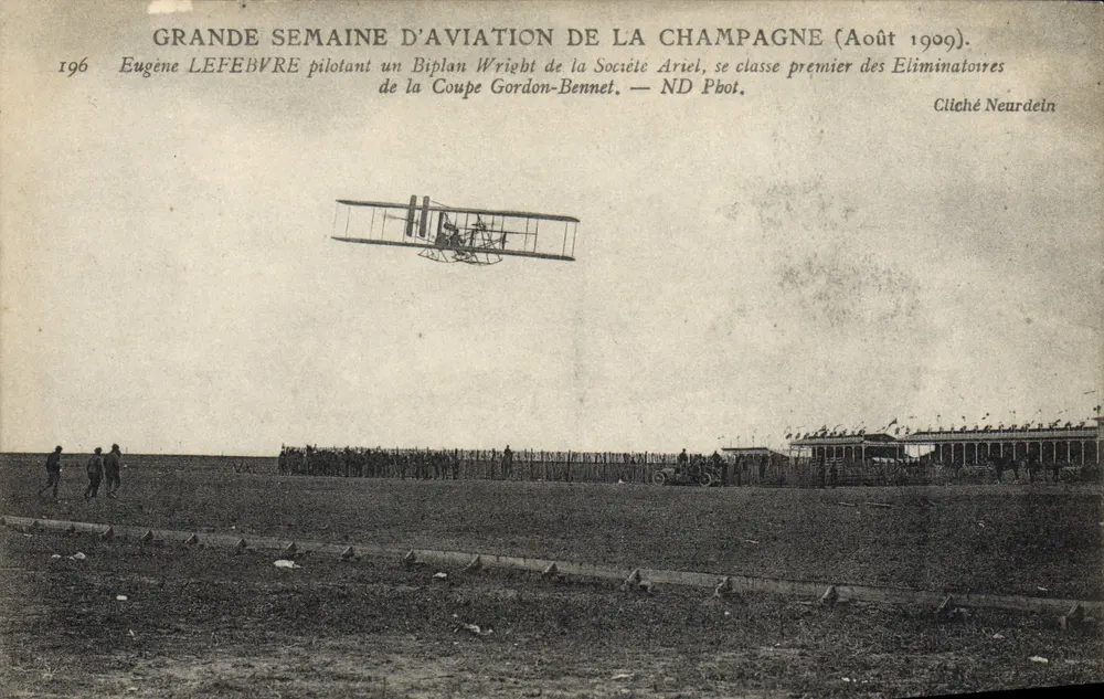 Große Luftschiffwoche der Champagne — August 1909 — Neurdein Foto - Vorderseite
