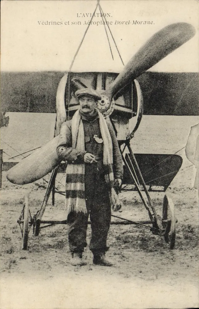 Védtrines und sein Borel-Morane-Flugzeug — Luftfahrt - Vorderseite