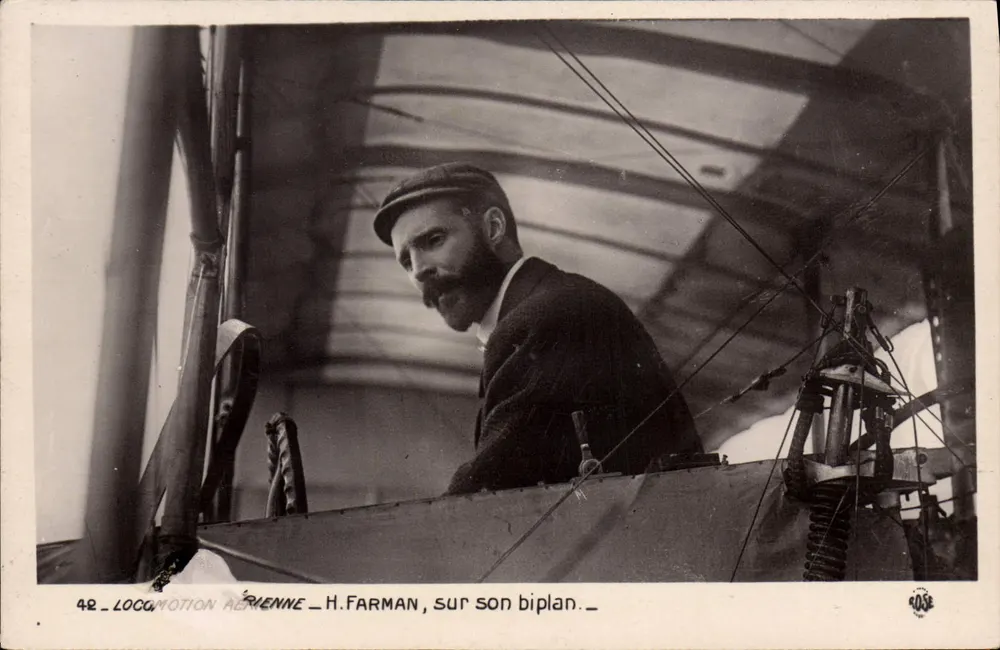 Arienne - H. Farman, op zijn vliegtuig — Loccomotion Aérienne, n°42 - Voorkant