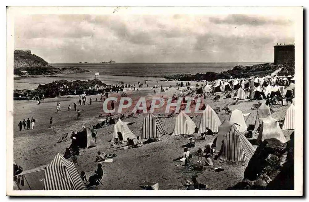Praia do Bon Secours — Saint-Malo (Ille-et-Vilaine) — Édition La Cigogne, Rennes - Frente