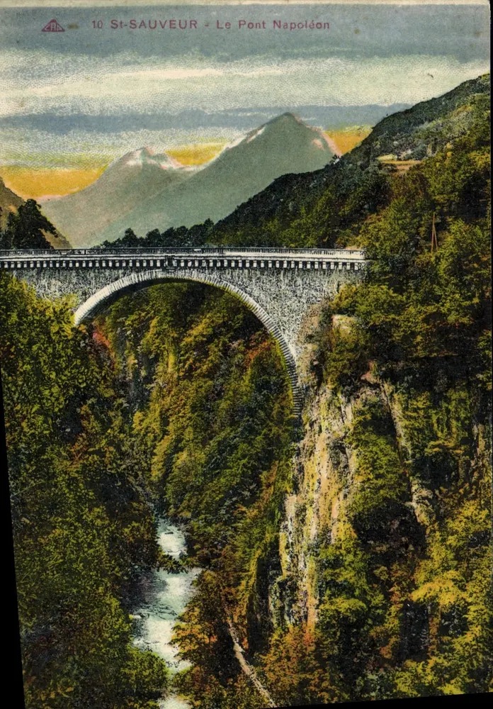 St-Sauveur - O Ponte Napoléon — editor Alinéa dos Artes Pirineus, n°10 - Frente