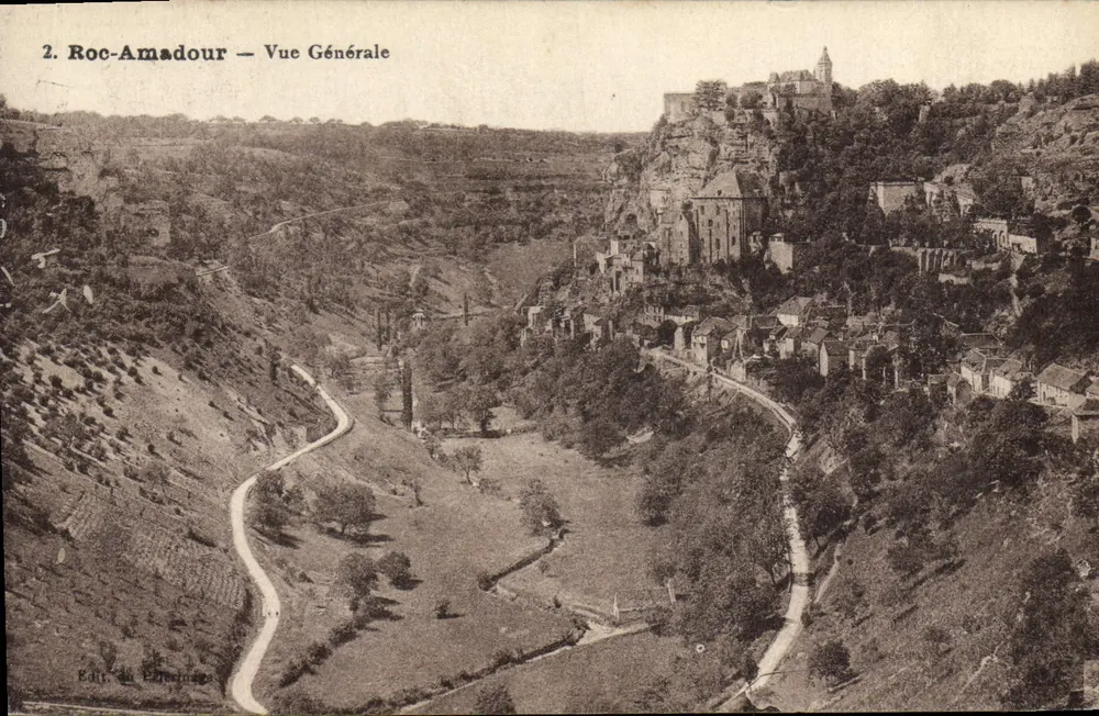 Roc-Amadour — Vista Geral — Edit. La Pénichou - Frente