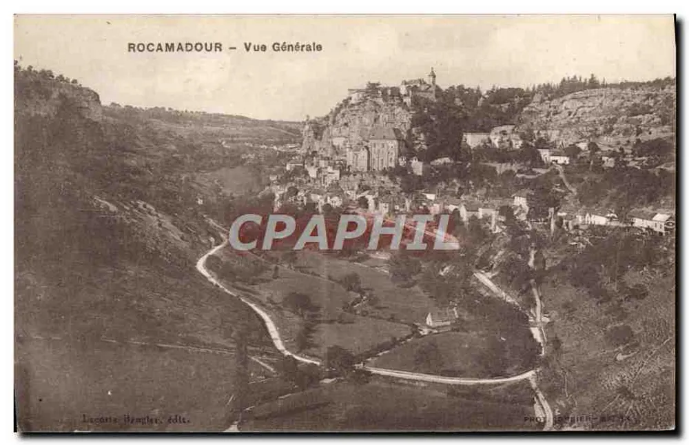 Rocamadour — Ogólny widok — Lacoste, Hemglier, édts. - Awers