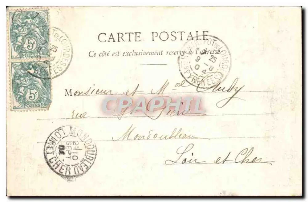 Lourdes — A Basílica, a Cidade, o Grande e o Pequeno Jesus — Editor: Lallech das Três Pirineus, n° 496 - Verso