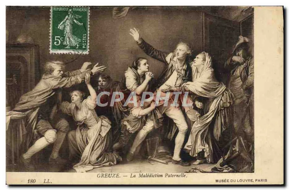Greuze — Die väterliche Verfluchung — Musée du Louvre, Paris - Vorderseite