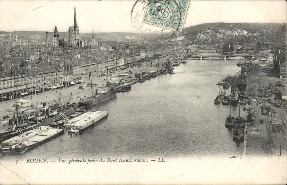 Rouen — Allgemeine Ansicht vom Pont transbordeur — LL. - Vorderseite