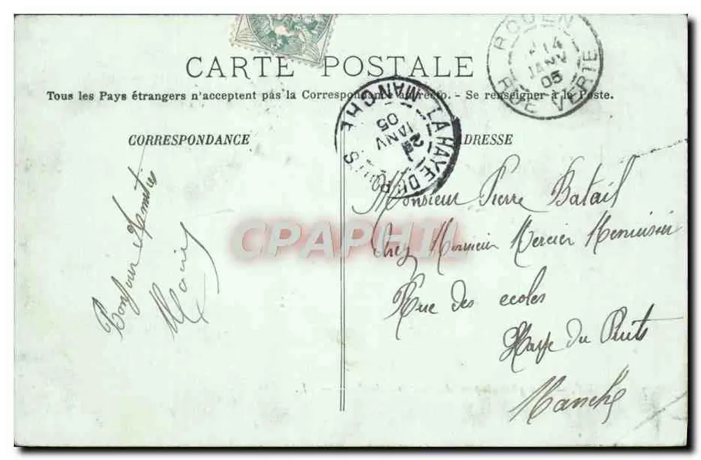 Rouen — Allgemeine Ansicht vom Pont transbordeur — LL. - Rückseite