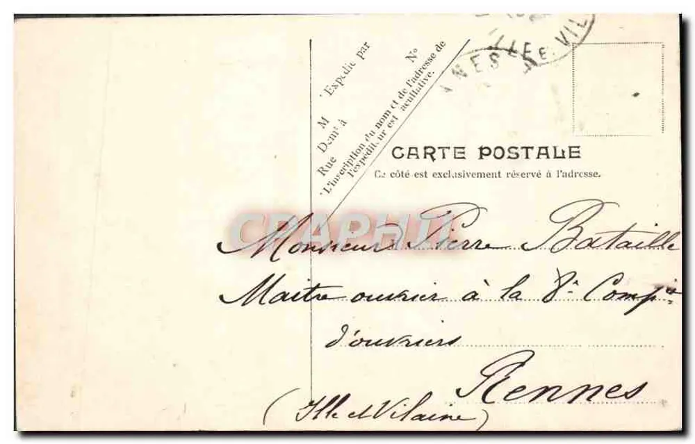 Uma Embarcação no mar aberto — V.P. Paris, No. 11 — V. P. Charrour - Verso