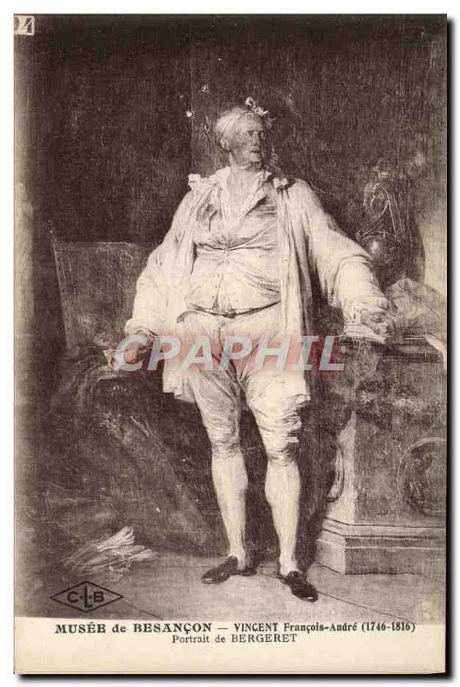 Museu de Besançon — Retrato de Vincent François-André (1746-1816) — Editor C. Lardier - Frente