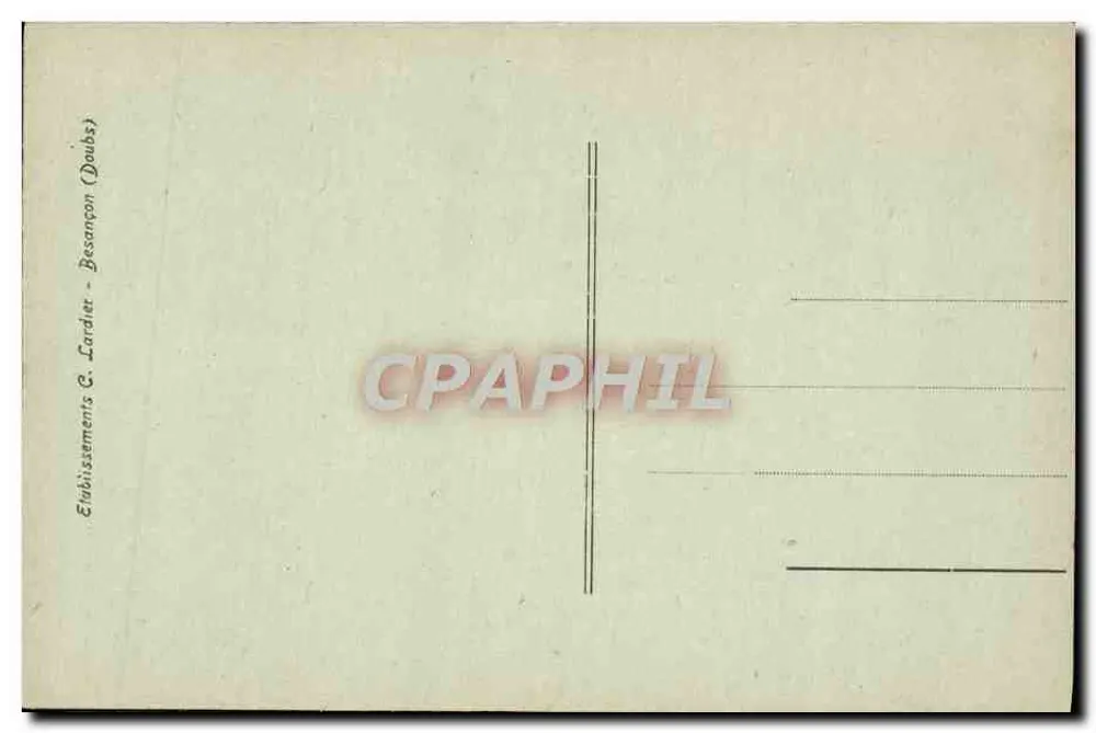 Museu de Besançon — Retrato de Vincent François-André (1746-1816) — Editor C. Lardier - Verso