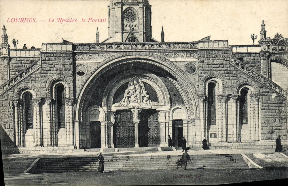 Lourdes — Le Rosaire, der Portal — G. Merel, 1911 - Vorderseite