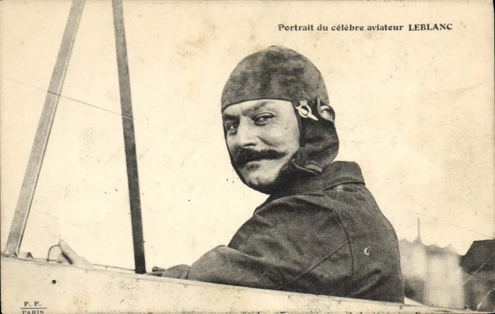 Porträt des berühmten Fliegers LEBLANC — F.F. PARIS - Vorderseite