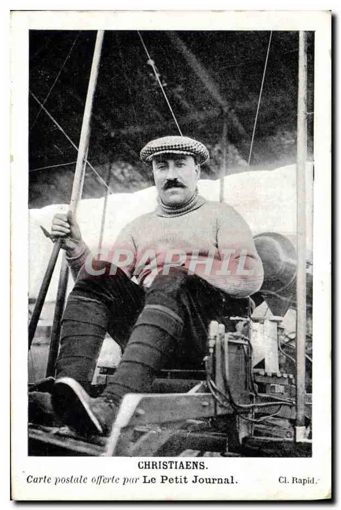 Flugzeugpilot — Christiaens — von Le Petit Journal gespendet - Vorderseite