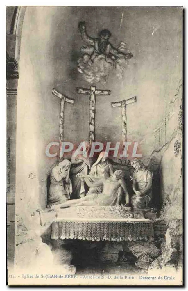 Kirche St-Jean-de-Béré — Altar der Muttergottes der Barmherzigkeit — Abstieg vom Kreuz - Vorderseite