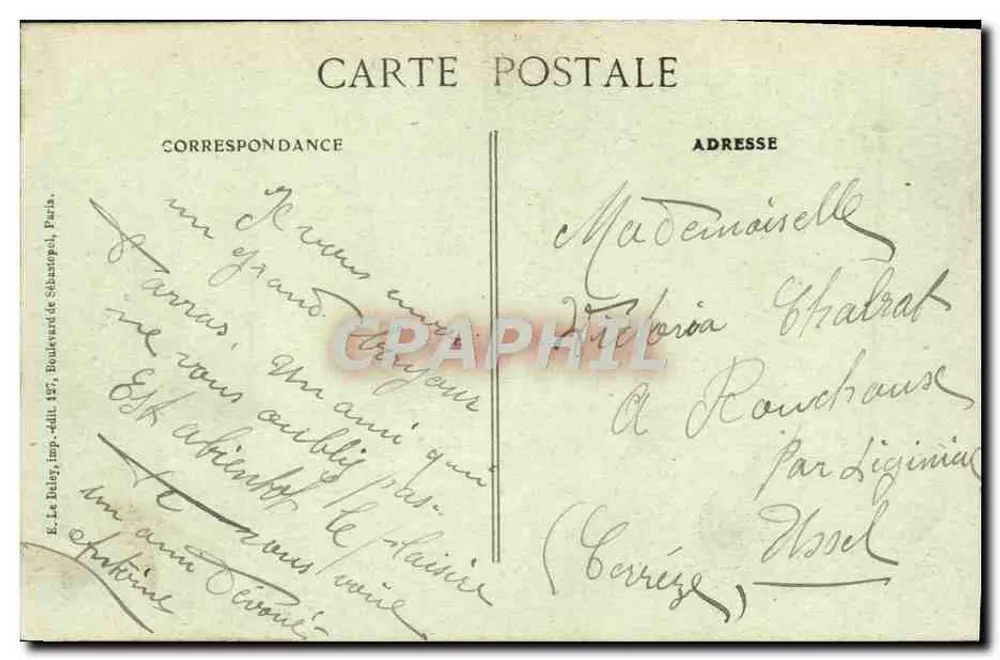 Arras — Der Glockenturm und das Rathaus vom 15. Dezember 1915 — E. Ruff - Rückseite