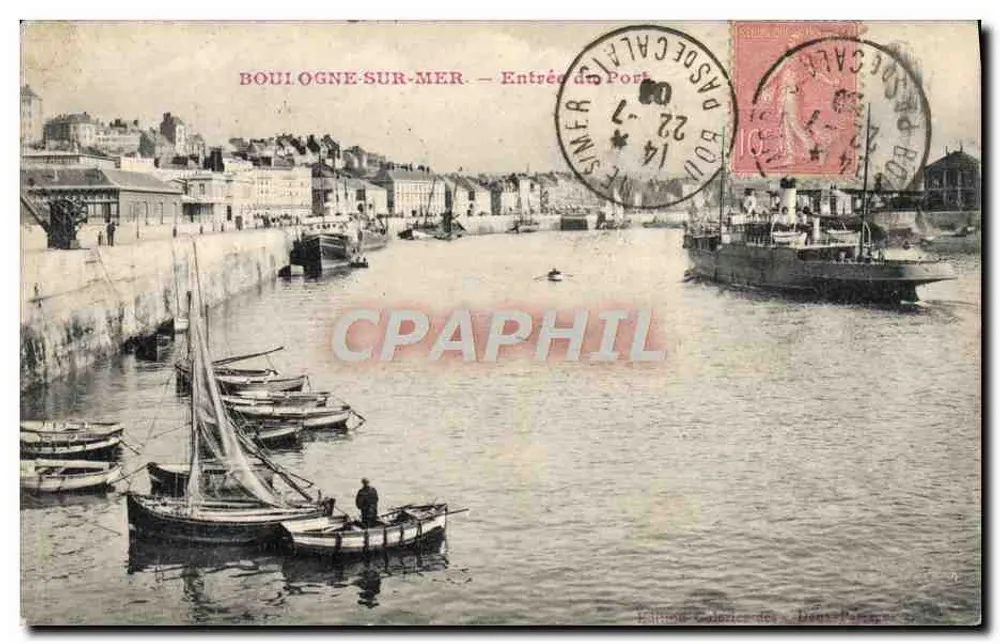 Boulogne-sur-Mer — Eingang zum Hafen — Edition Galerie des Deux-Ponts - Vorderseite
