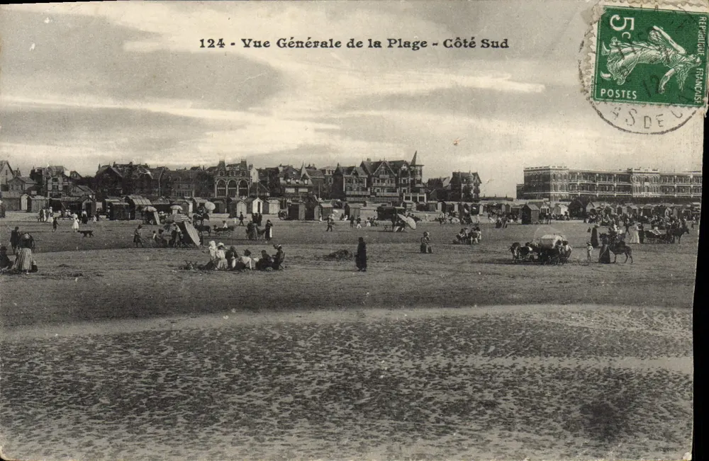 Visão Geral da Praia - Lado Sul — n°124 — editada por POSTES - Frente