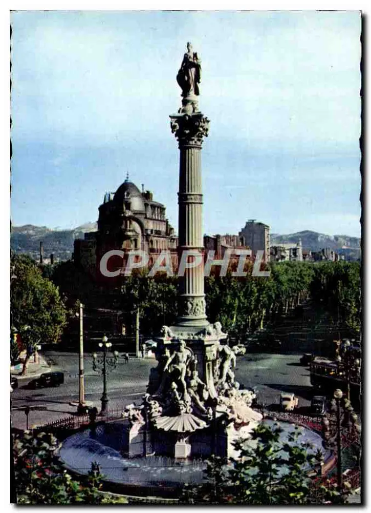 Place Castellane — La Fontaine Cantini — Éditions G. Gandini, Marseille - Vorderseite