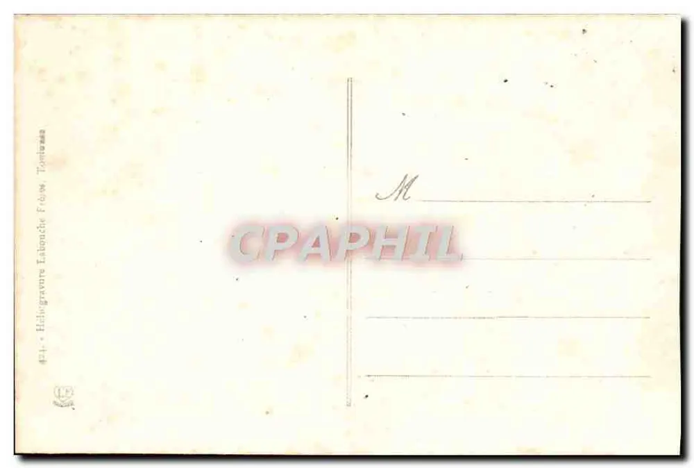 Tal und Kapelle von Héas — Hintergrund von Troumouze und Munia — Héliegravure Labouche Frères, Tomeuse - Rückseite