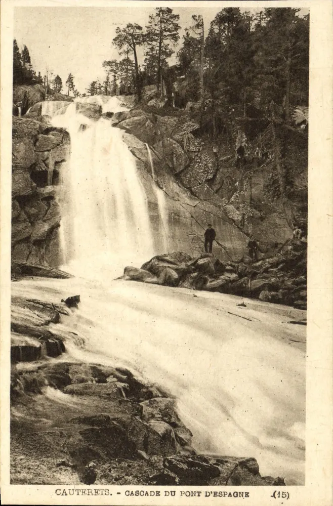 Cauterets - Cachoeira do Pont d'Espagne — (15) — Mélègravure Labouche Frères, Toulouse - Frente