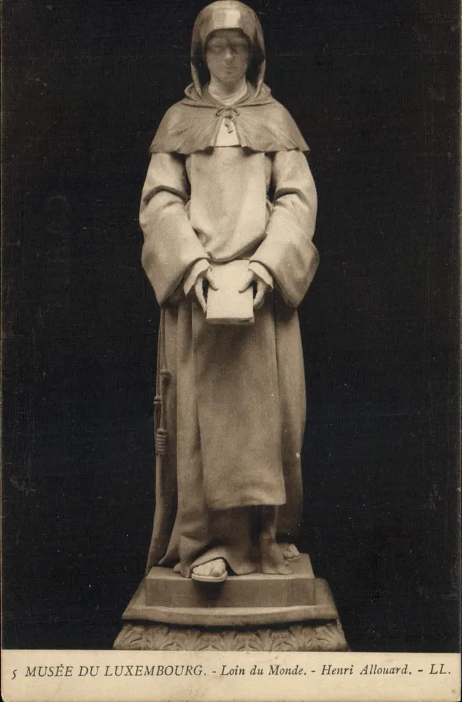 Statue der Heiligen Maria - Fern vom Welt - Henri Allouard - LL - Vorderseite