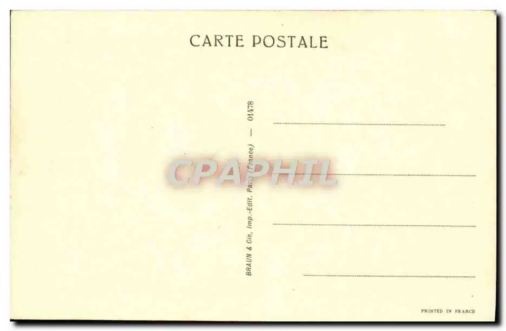 Nossa Senhora de Lourdes — aparição à Virgem — editor Braun & Cie, Paris - Verso